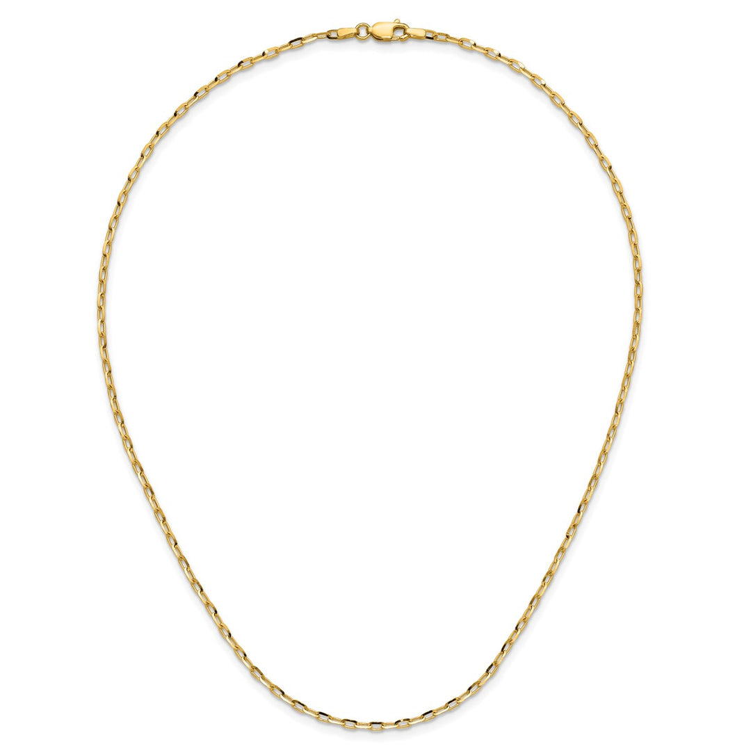 Gold 2.3mm Open Link Chain, 24
