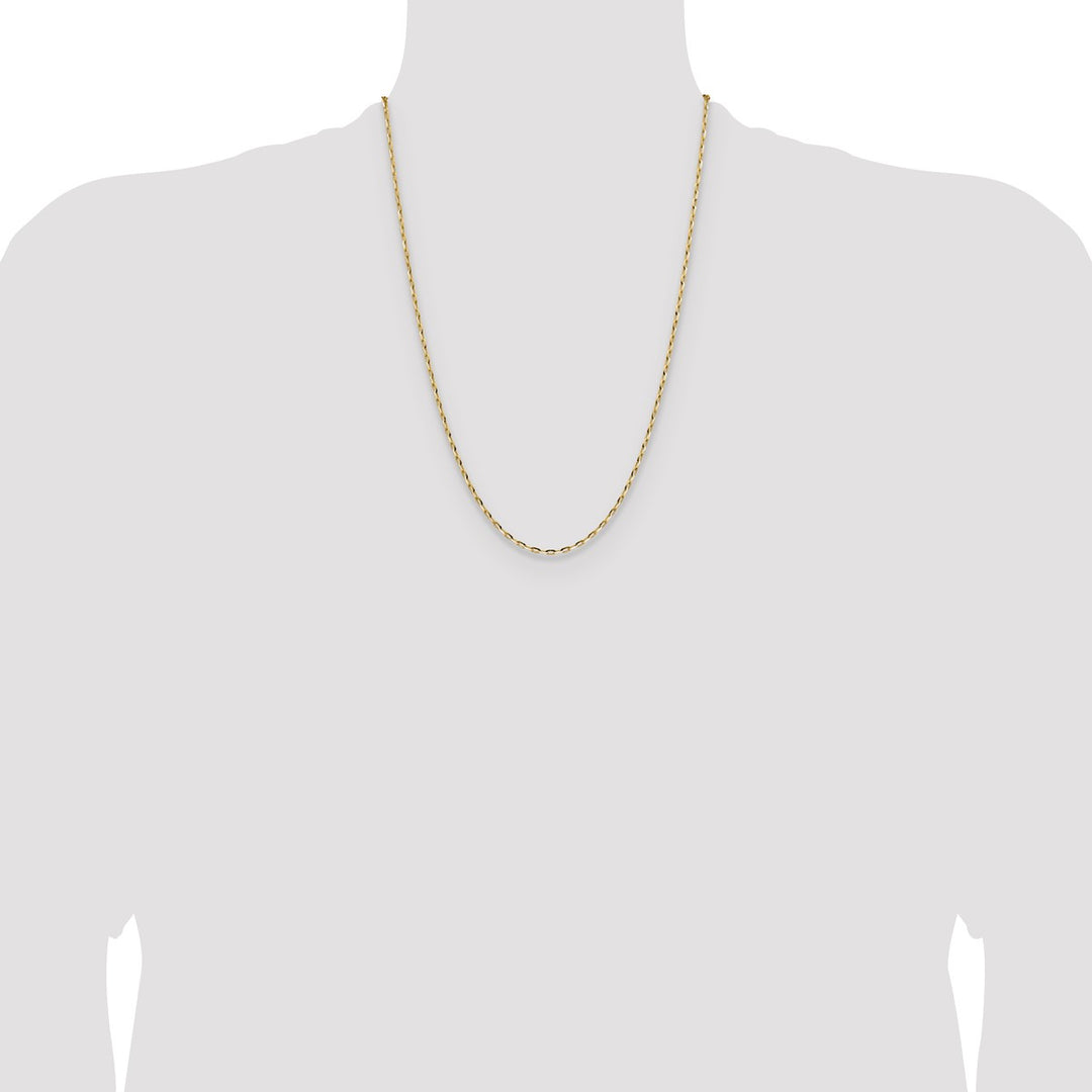 Gold 2.3mm Open Link Chain, 24