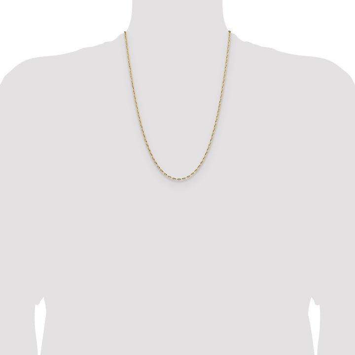 Gold 2.3mm Open Link Chain, 24"