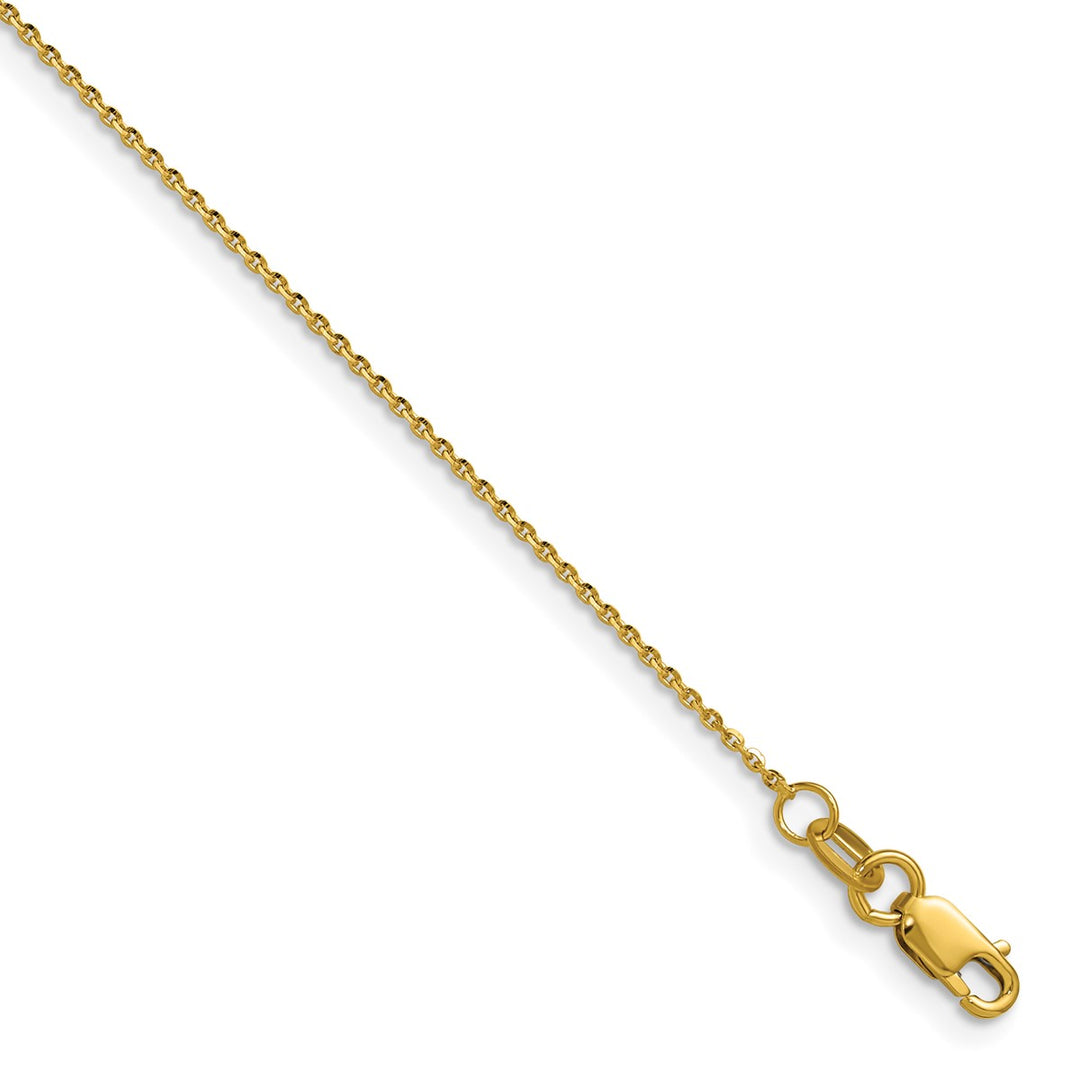 Gold 1mm Open Link Chain, 24"