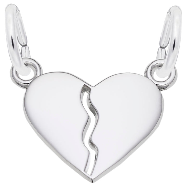 Petite Break Apart Heart Charm