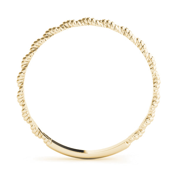 14K Gold Fancy Slim Band