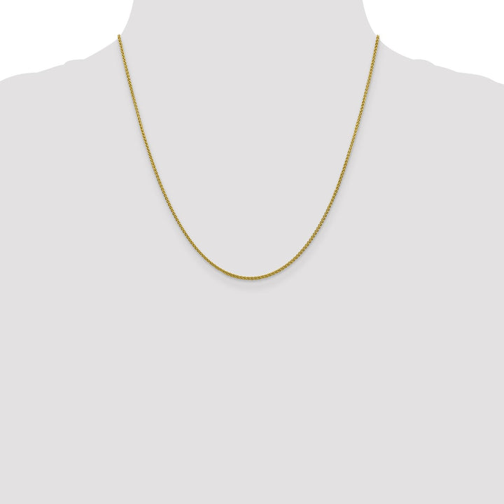 Gold 1.5mm Spiga (Wheat) Chain, 20"