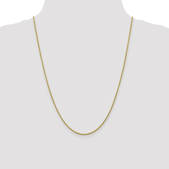 Gold 1.5mm Spiga (Wheat) Chain, 24"