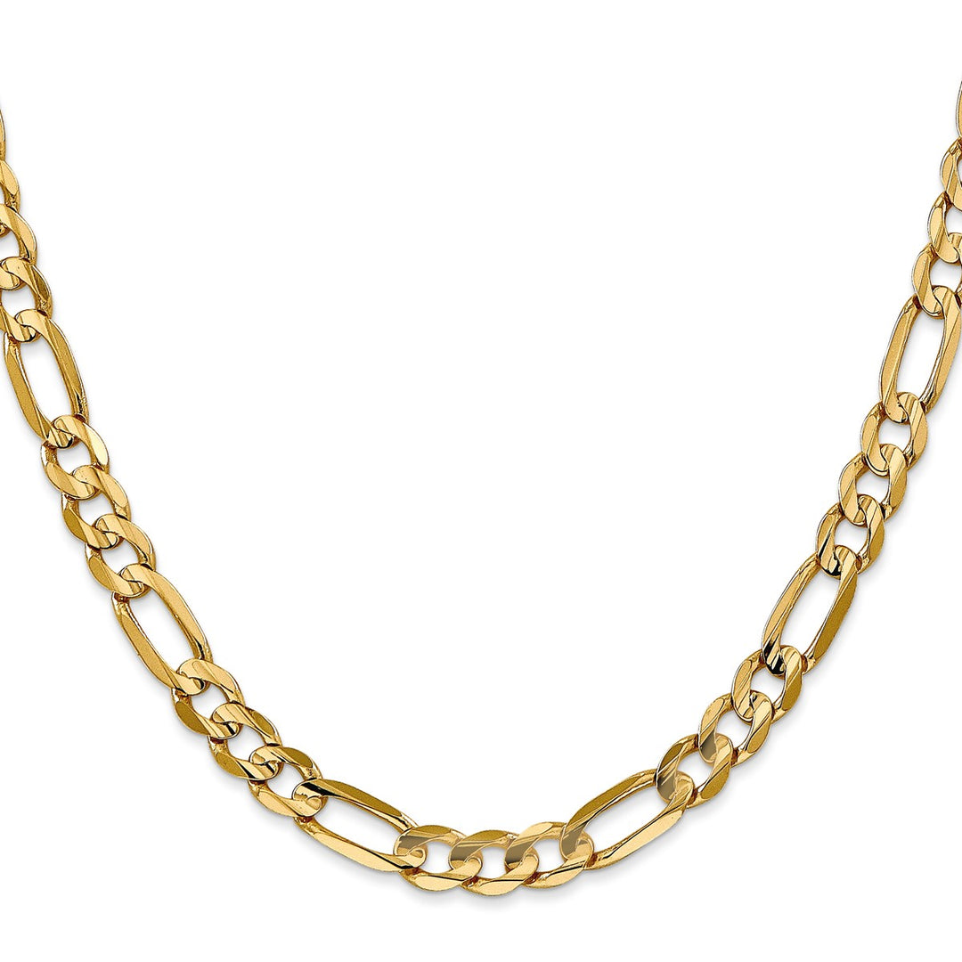 Gold 6mm Figaro Chain, 24