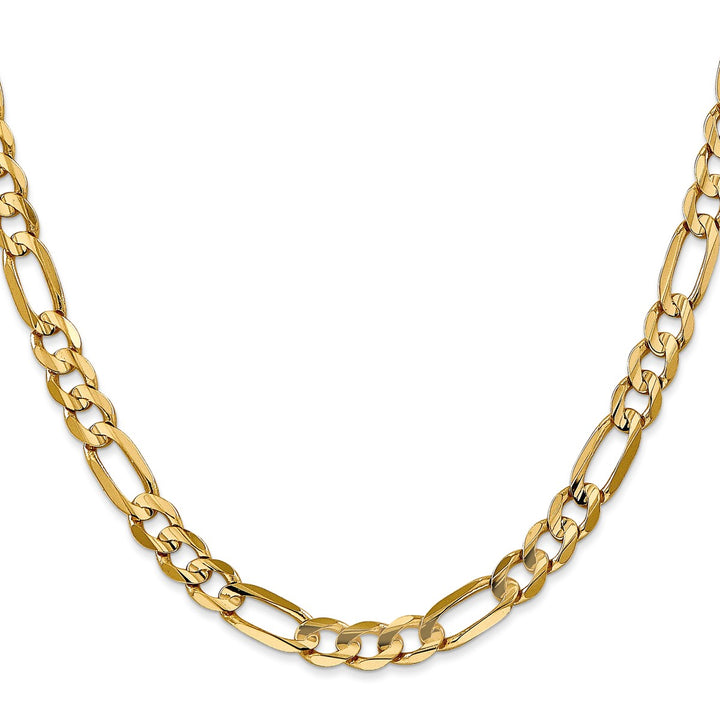 Gold 6mm Figaro Chain, 24"