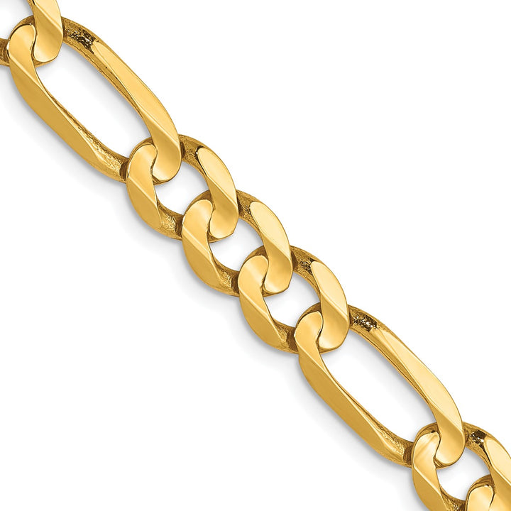 Gold 6mm Figaro Chain, 24"