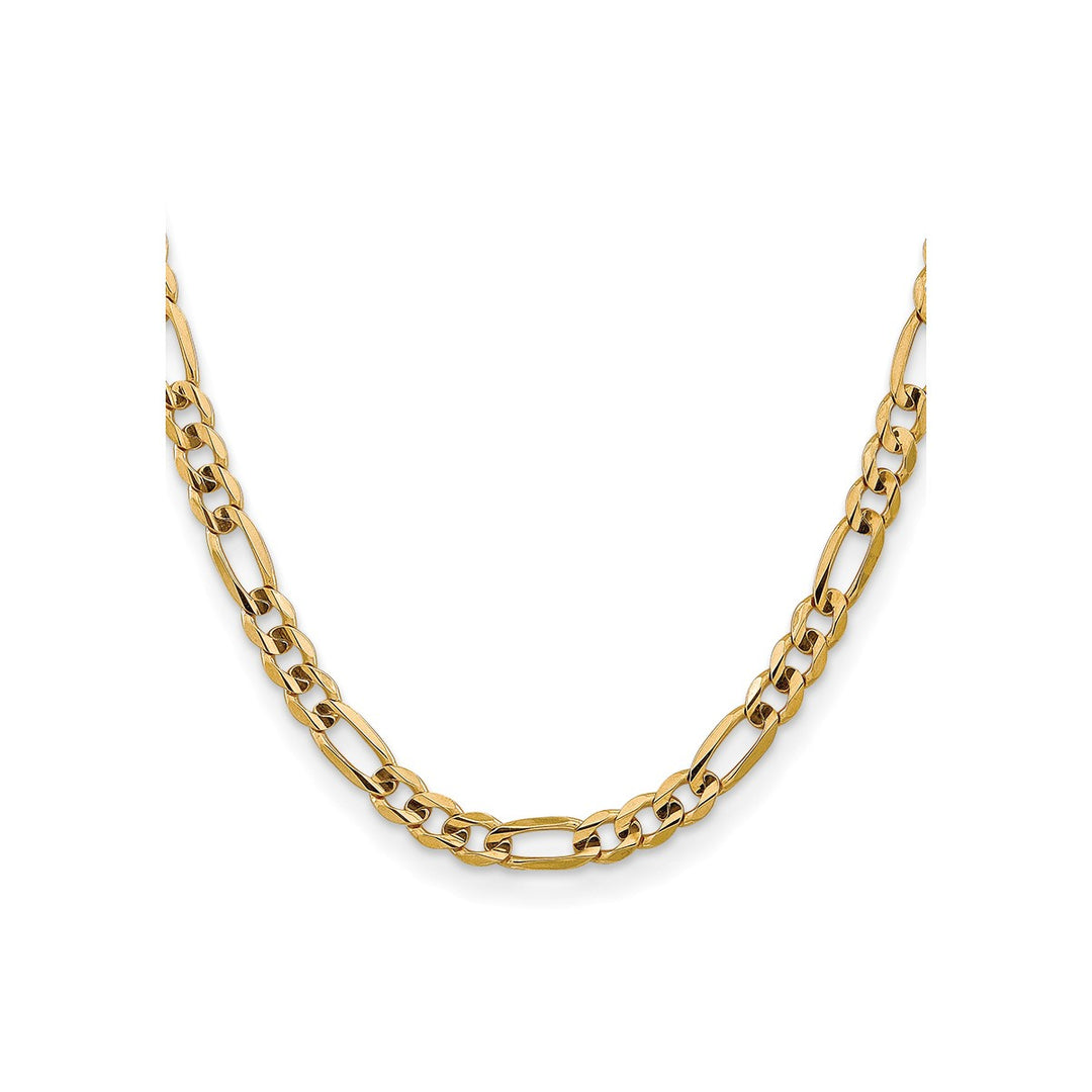 Gold 7.5mm Figaro Bracelet, 20