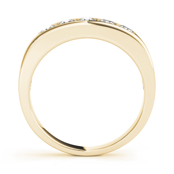0.50CTW 14K Gold 5 Stone Channel Set Diamond Band