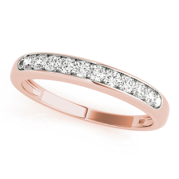 10K Slim Design Channel Set Diamond Band
