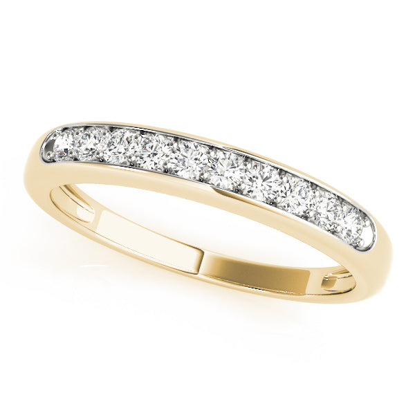 10K Slim Design Channel Set Diamond Band