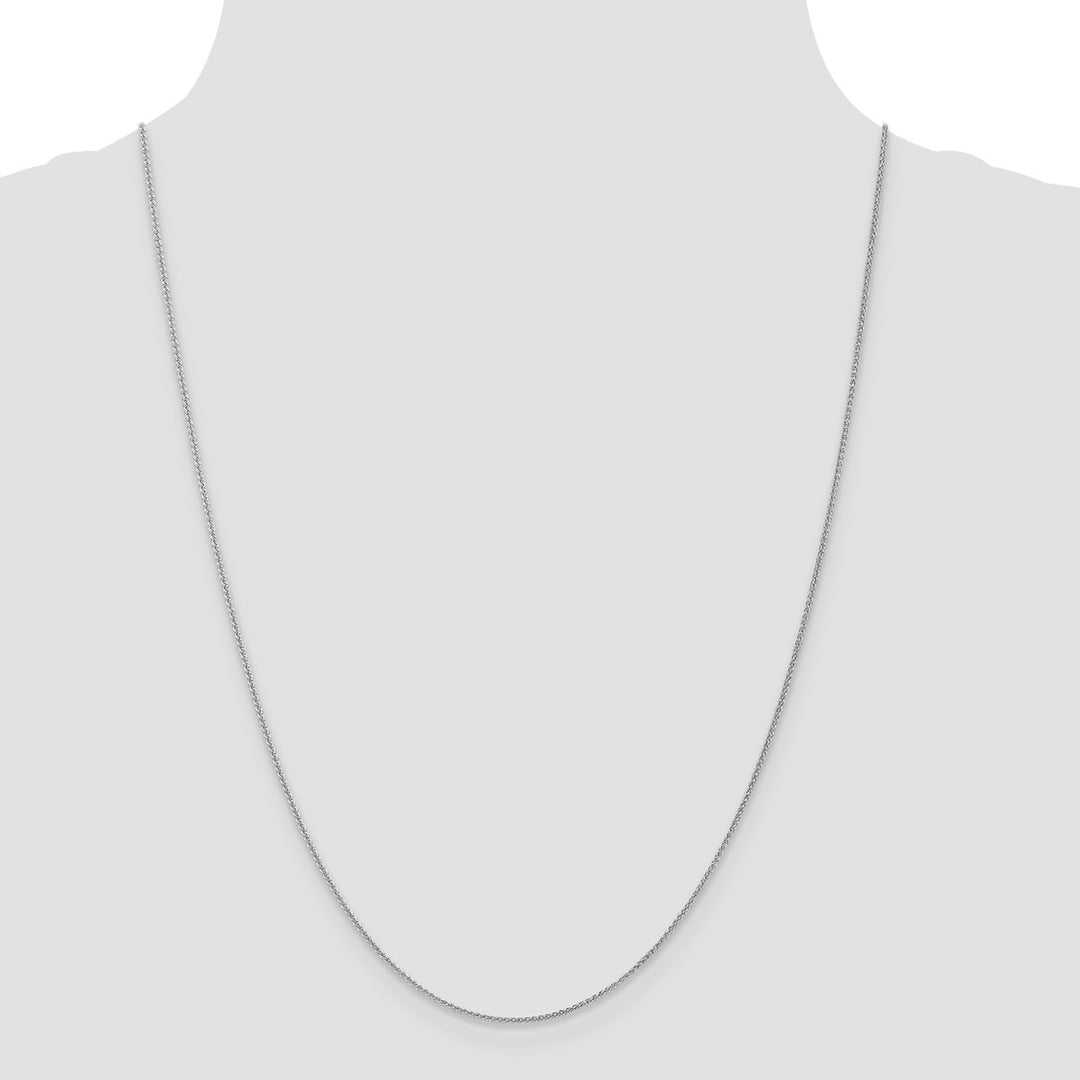 Gold 1mm Spiga (Wheat) Chain, 24