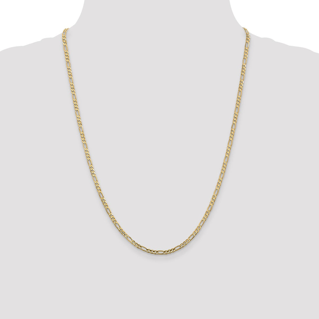 Gold 3mm Figaro Chain, 24