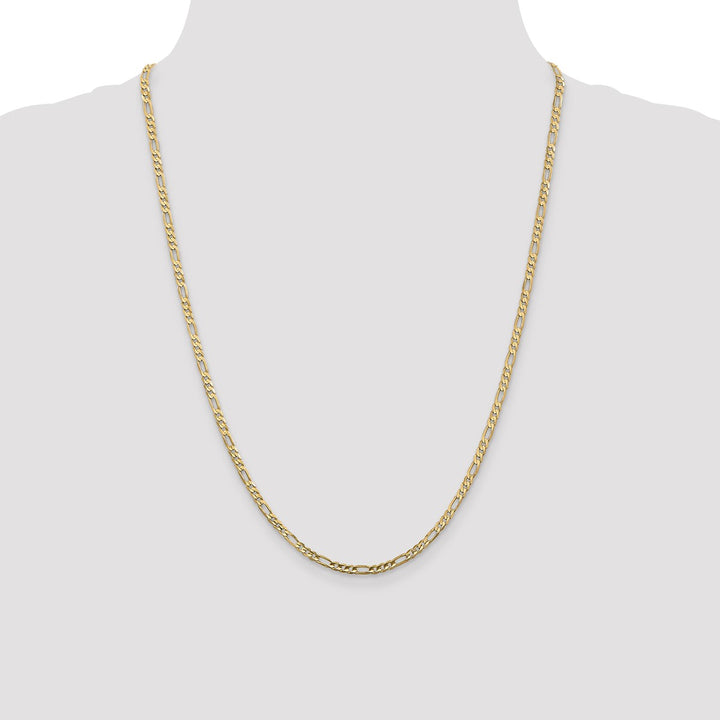 Gold 3mm Figaro Chain, 24"