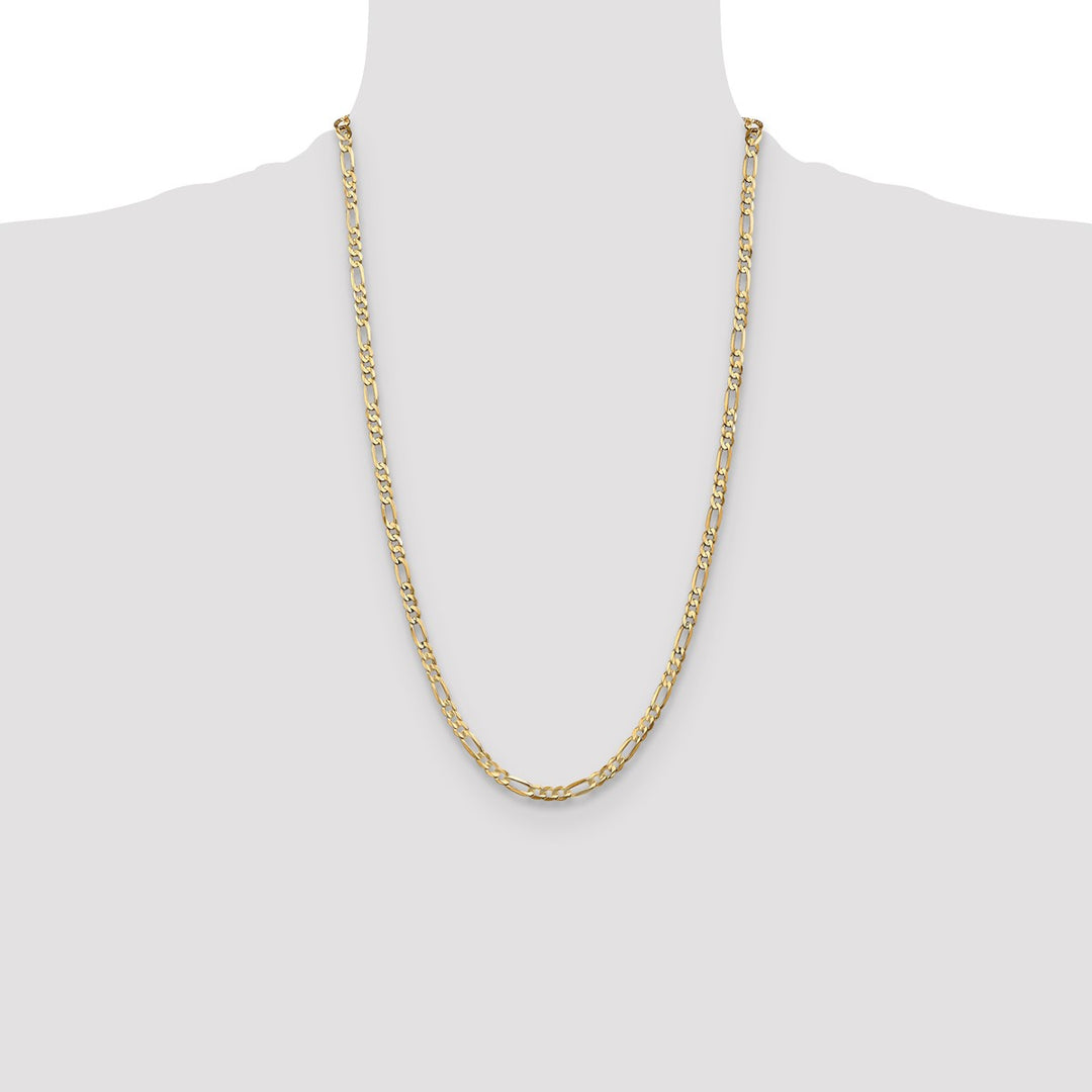 Gold 4.5mm Figaro Chain, 26