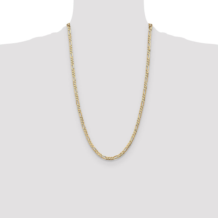 Gold 4.5mm Figaro Chain, 26"