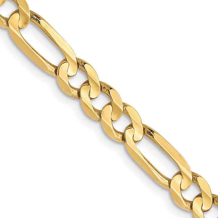 Gold 4.5mm Figaro Chain, 26"