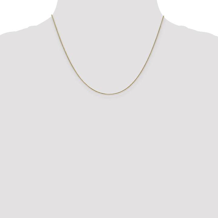 Gold 0.65mm Spiga (Wheat) Chain, 18"