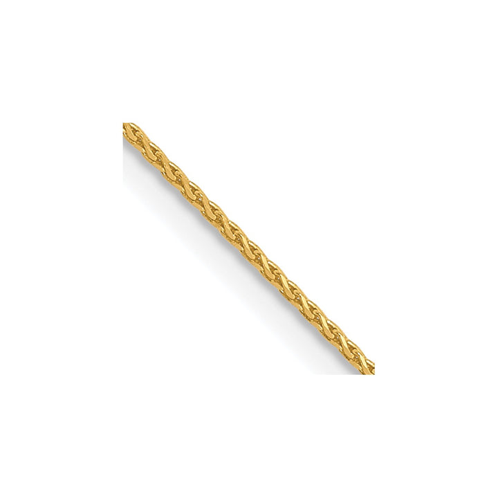 Gold 0.65mm Spiga (Wheat) Chain, 18"