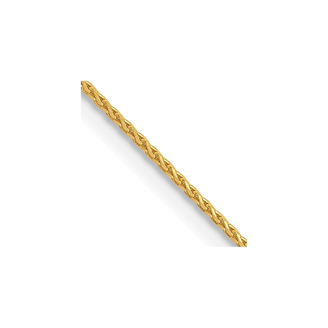 Gold 0.65mm Spiga (Wheat) Chain, 16