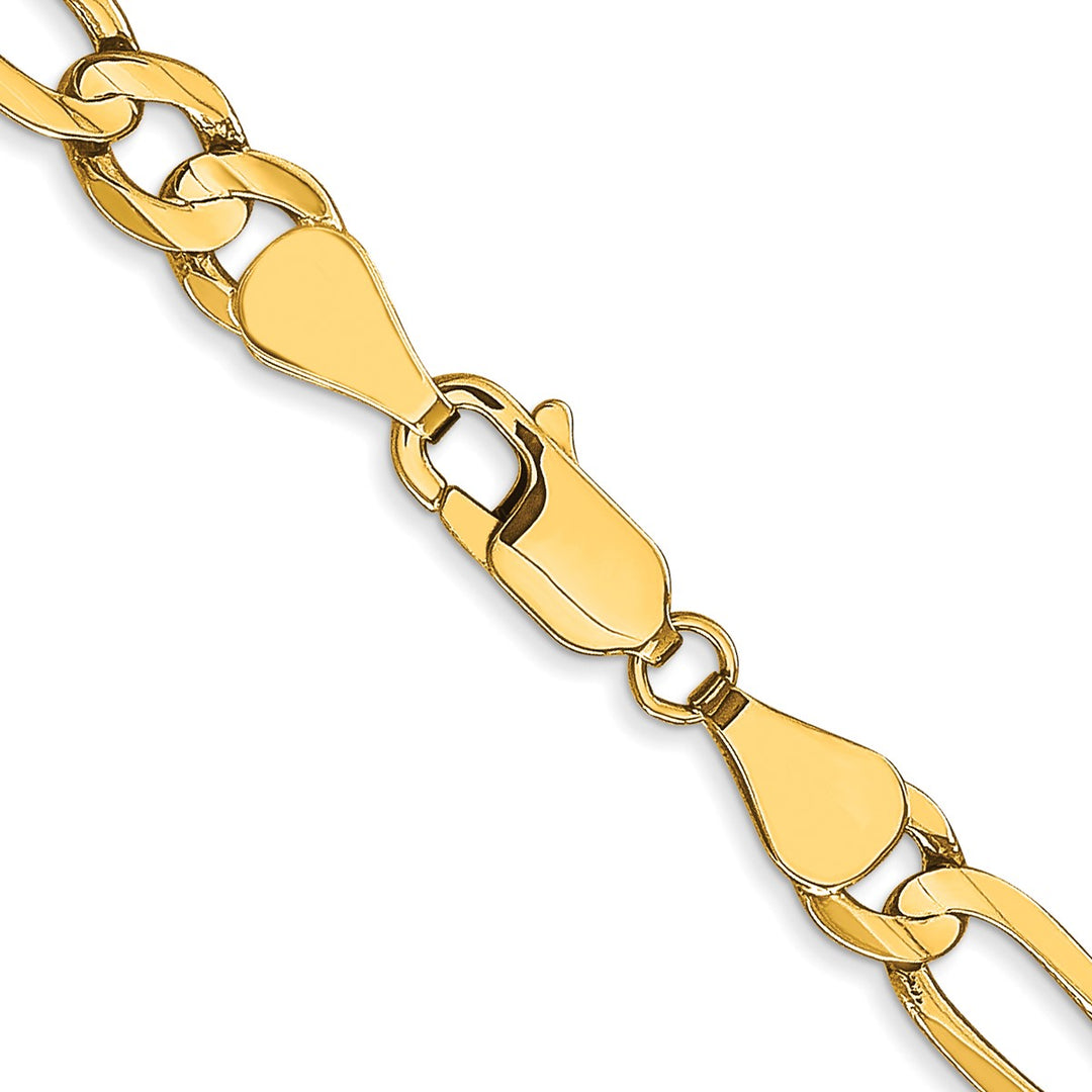Gold 5.25mm Figaro Chain, 18