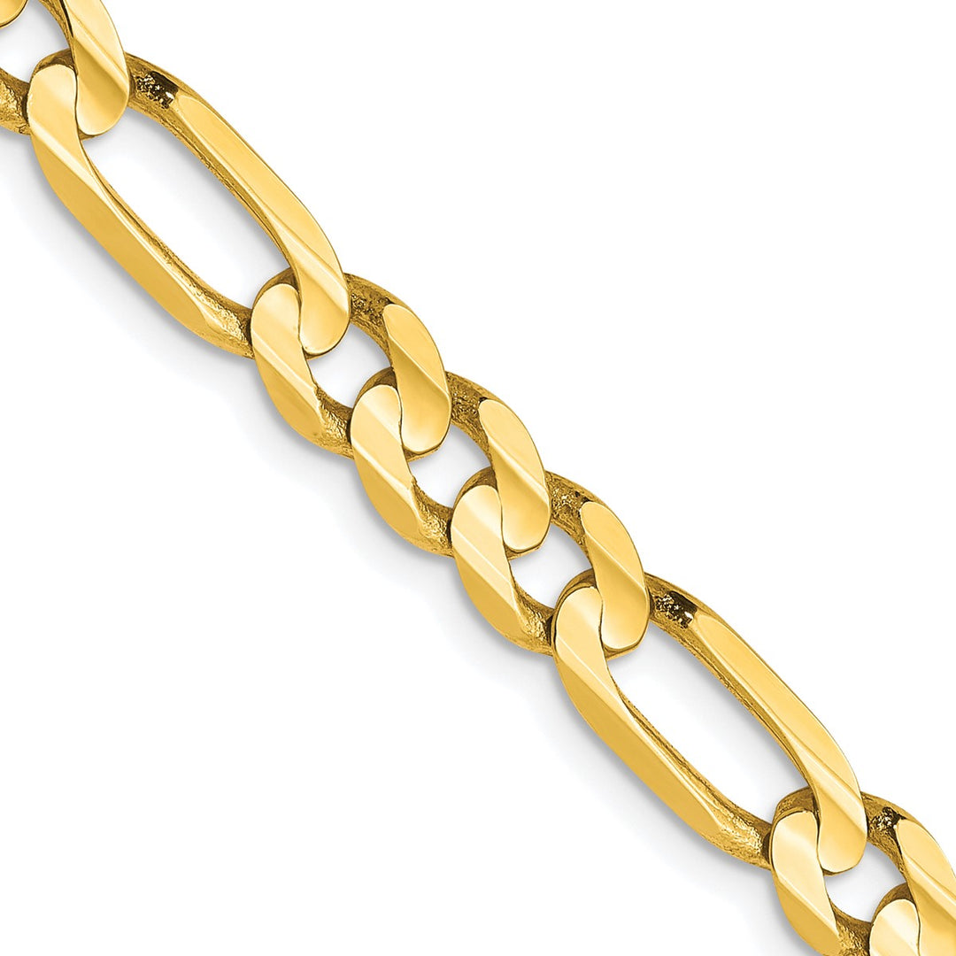 Gold 5.25mm Figaro Chain, 18"