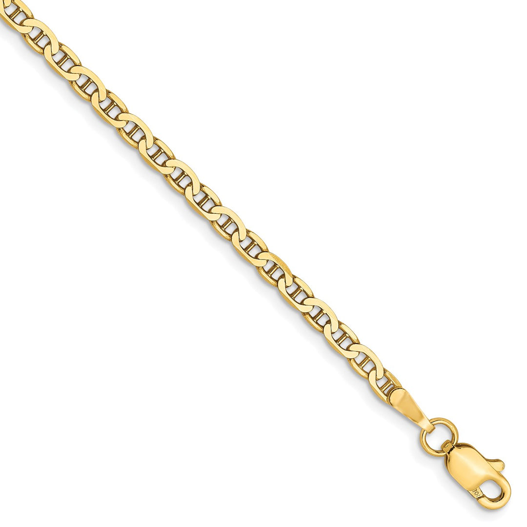 Gold 2.4mm Anchor Chain, 7"
