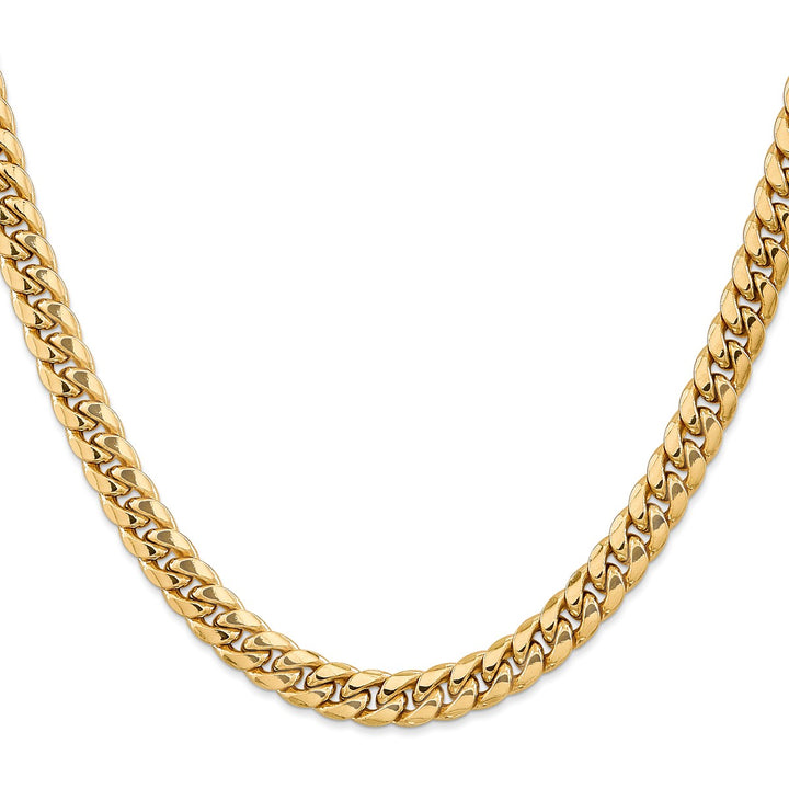 Gold 7.3mm Cuban Chain, 22"