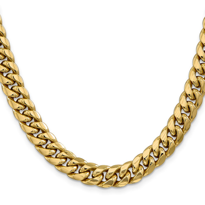 Gold 9.3mm Cuban Chain, 24"