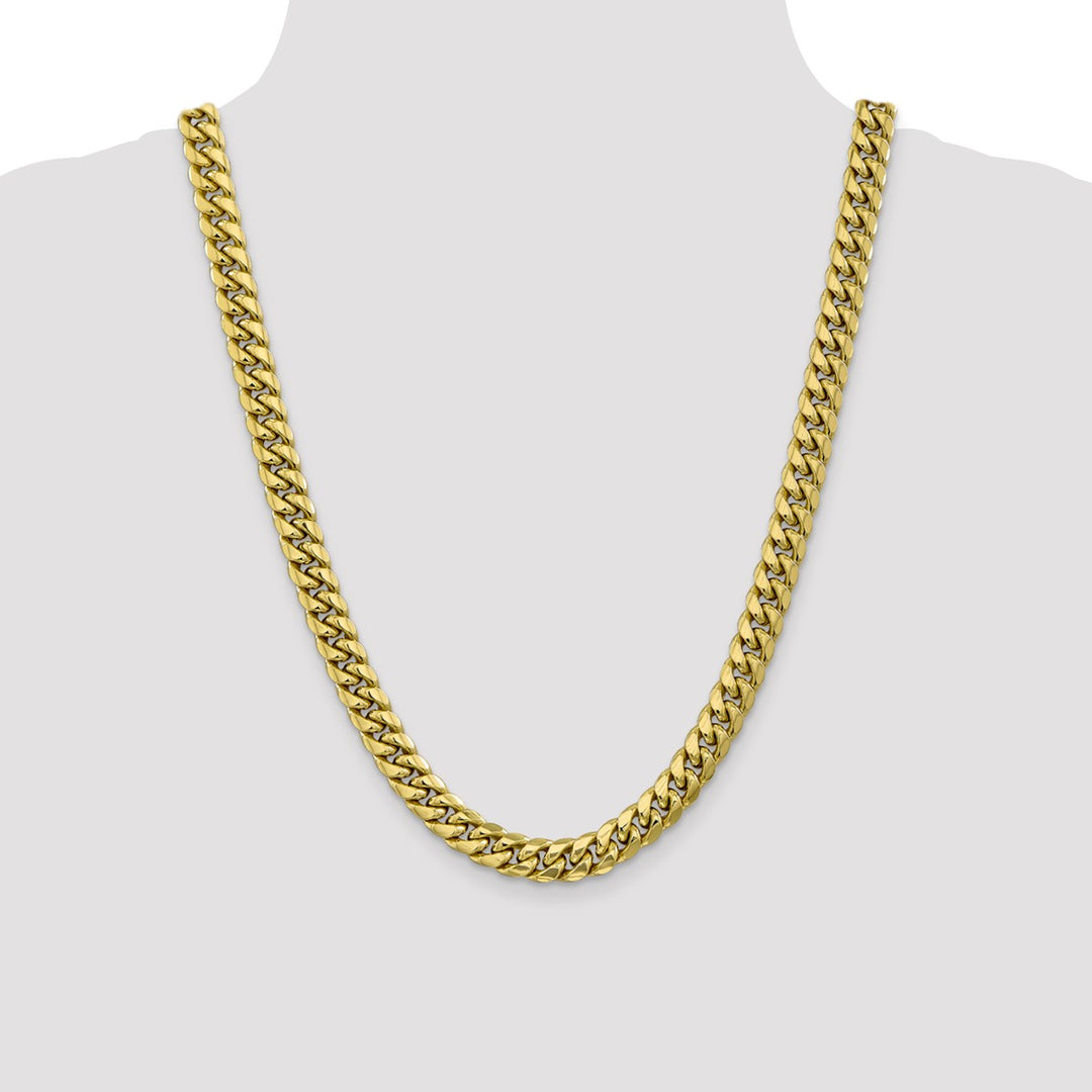 Gold 9.3mm Cuban Chain, 24