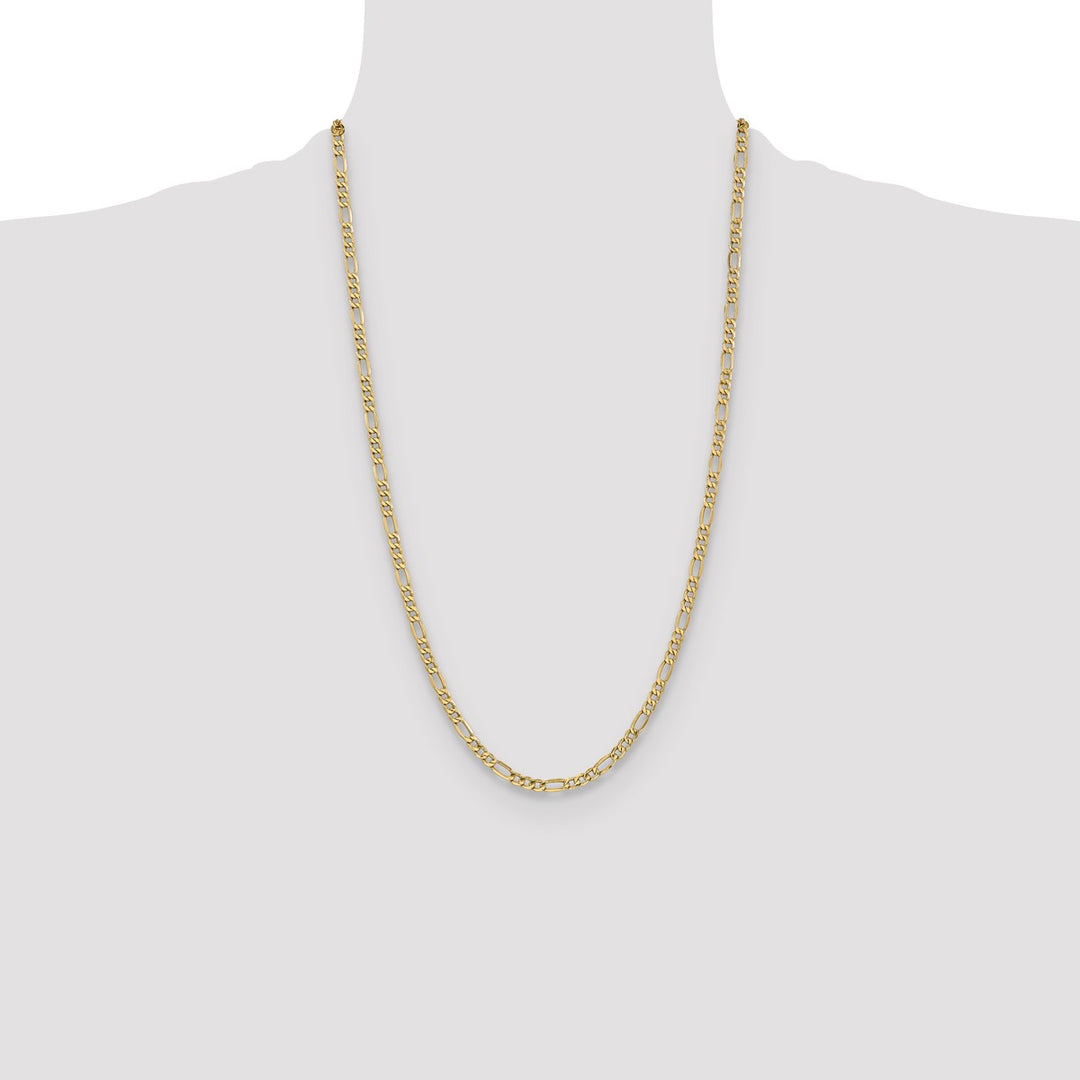 Gold 4.75mm Figaro Chain, 26