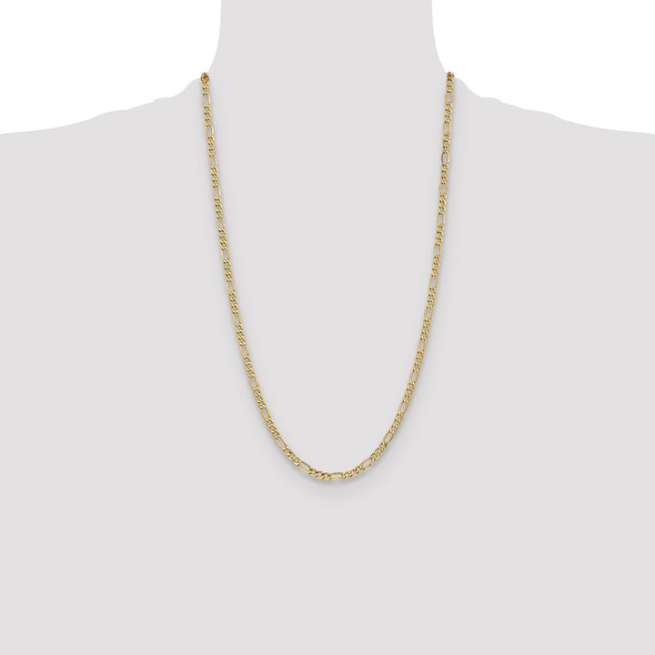 Gold 4.75mm Figaro Chain, 26"