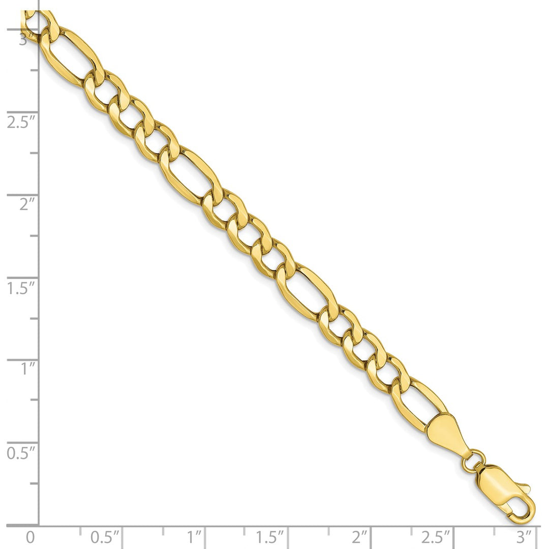 Gold 5.35mm Figaro Chain, 8