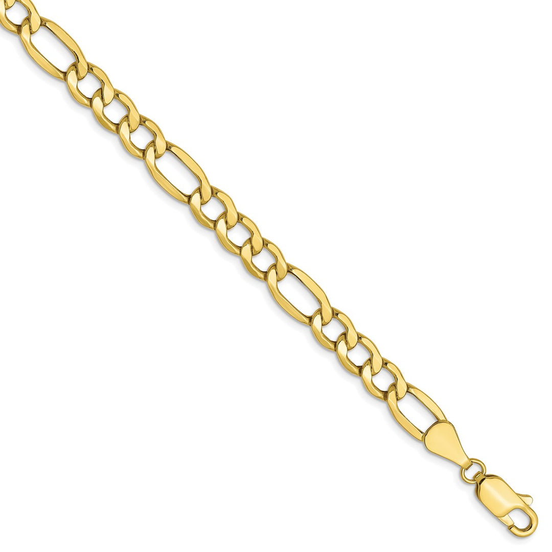 Gold 5.35mm Figaro Chain, 8