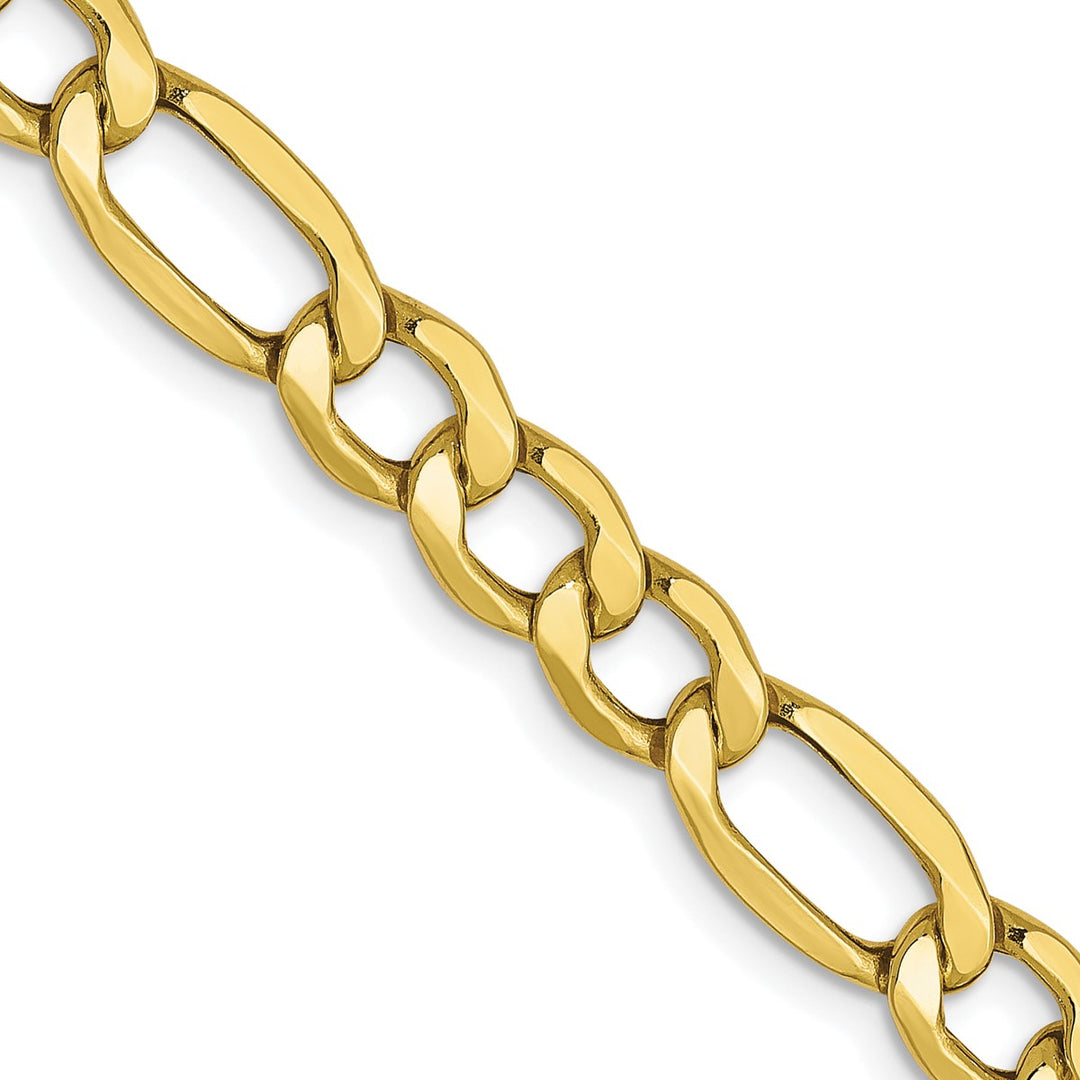 Gold 5.35mm Figaro Chain, 16"