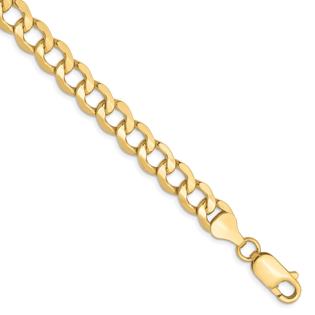 Gold 6.5mm Curb Chain, 8"