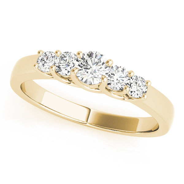 0.50CTW 14K  Gold Prong Set Diamond Wedding and Anniversary Band Design
