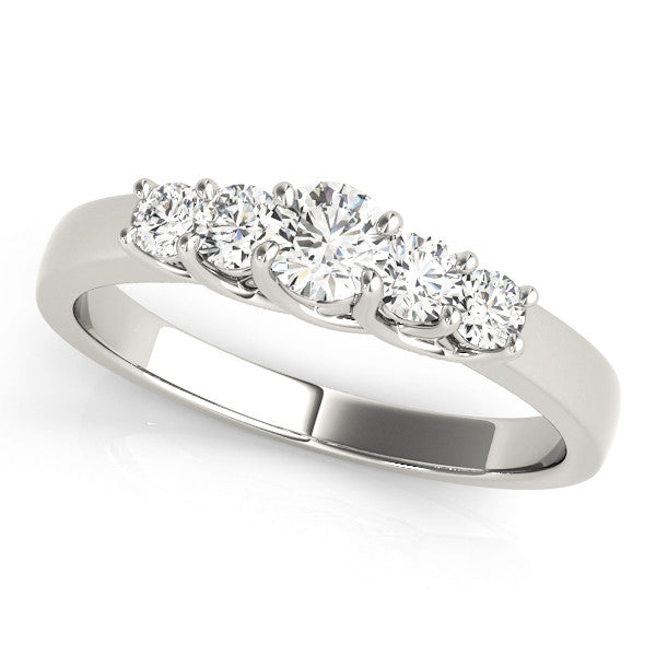 0.50CTW 14K  Gold Prong Set Diamond Wedding and Anniversary Band Design