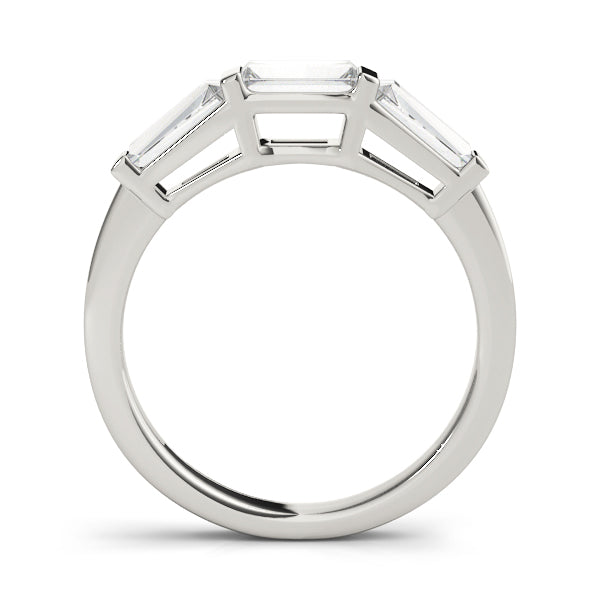 0.50CTW 14K  Gold Baguette Cut Diamonds In a Slim Bar Set Design