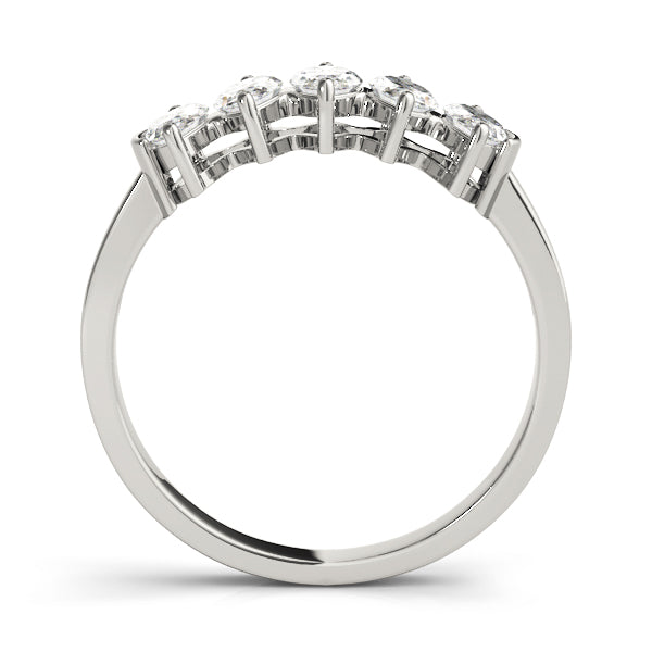 1.00CTW 14K  Gold 5 Stone Marquise Cut Diamond Band