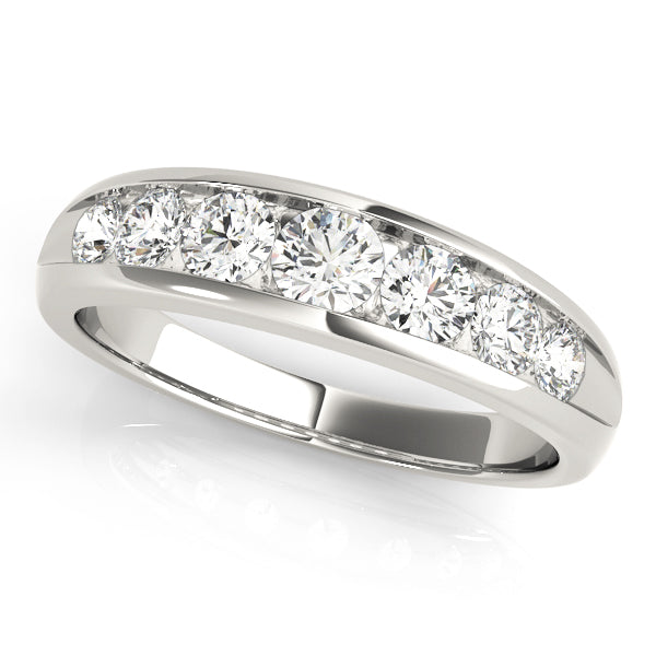 0.75CTW 14K Channel Set Diamond Band With Round Brilliant Cut Diamonds