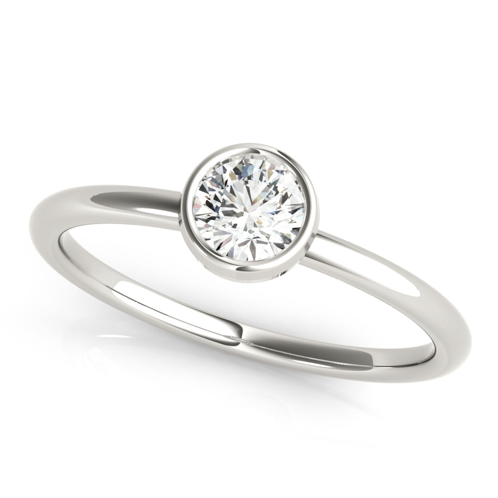 Solitaire Bezel Set Fashion Band