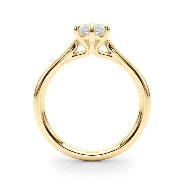 2.00CT 14K  Gold Low Set Marquise Cut Solitaire Ring - View 3