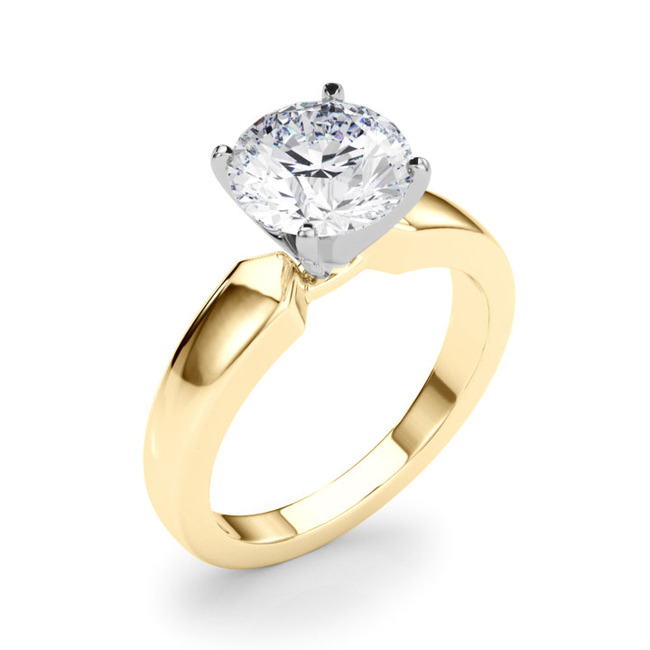 1.00CT 14K  Gold Round Brilliant Cut Solitaire