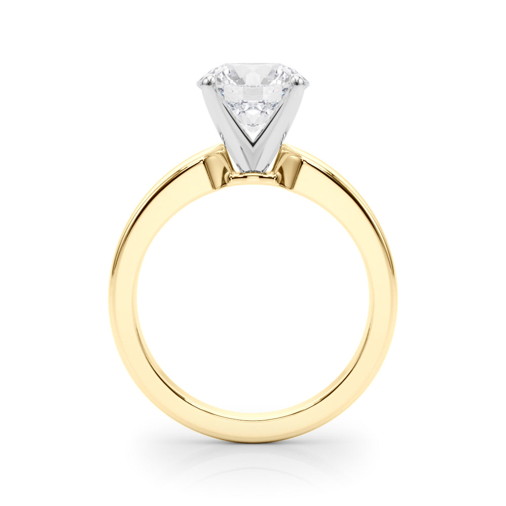 1.00CT 14K  Gold Round Brilliant Cut Solitaire