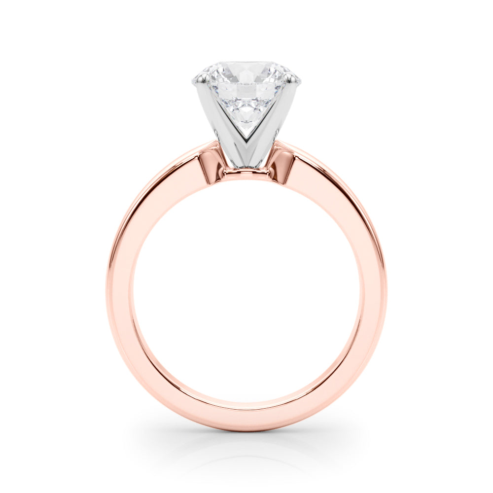 1.00CT 14K  Gold Round Brilliant Cut Solitaire