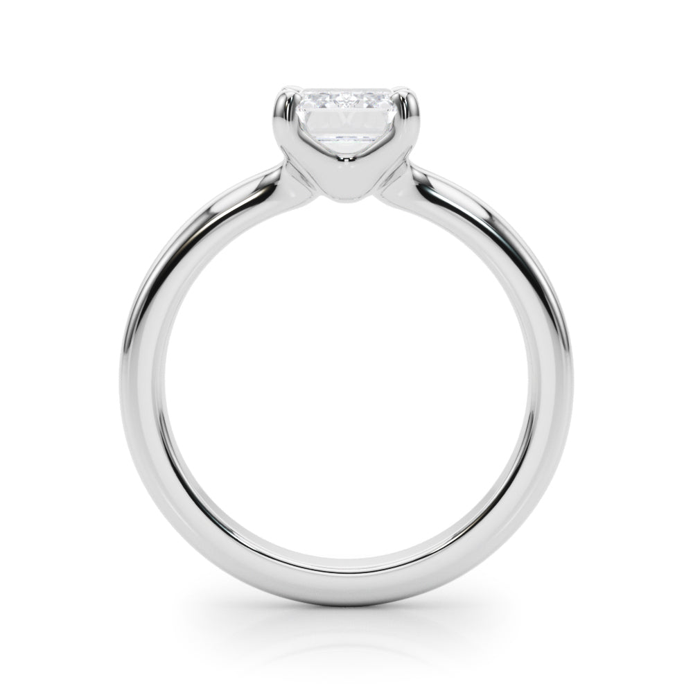 2.00CT 14K  Gold Low Set Oval Cut Solitaire Ring - View 1