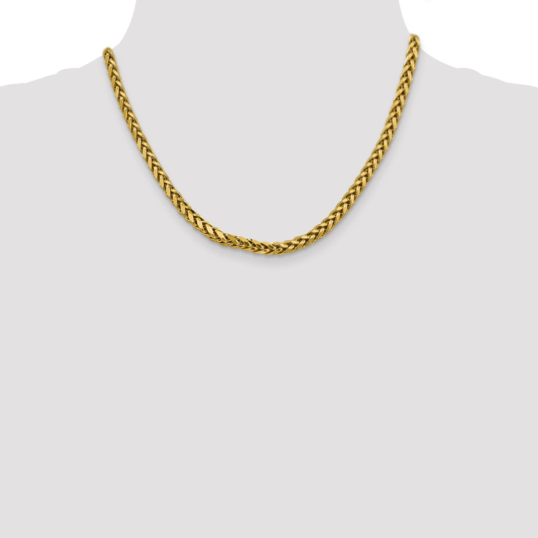 Gold 5mm Spiga (Wheat) Chain, 18