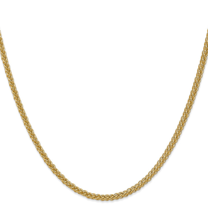 Gold 2.6mm Spiga (Wheat) Chain, 18"