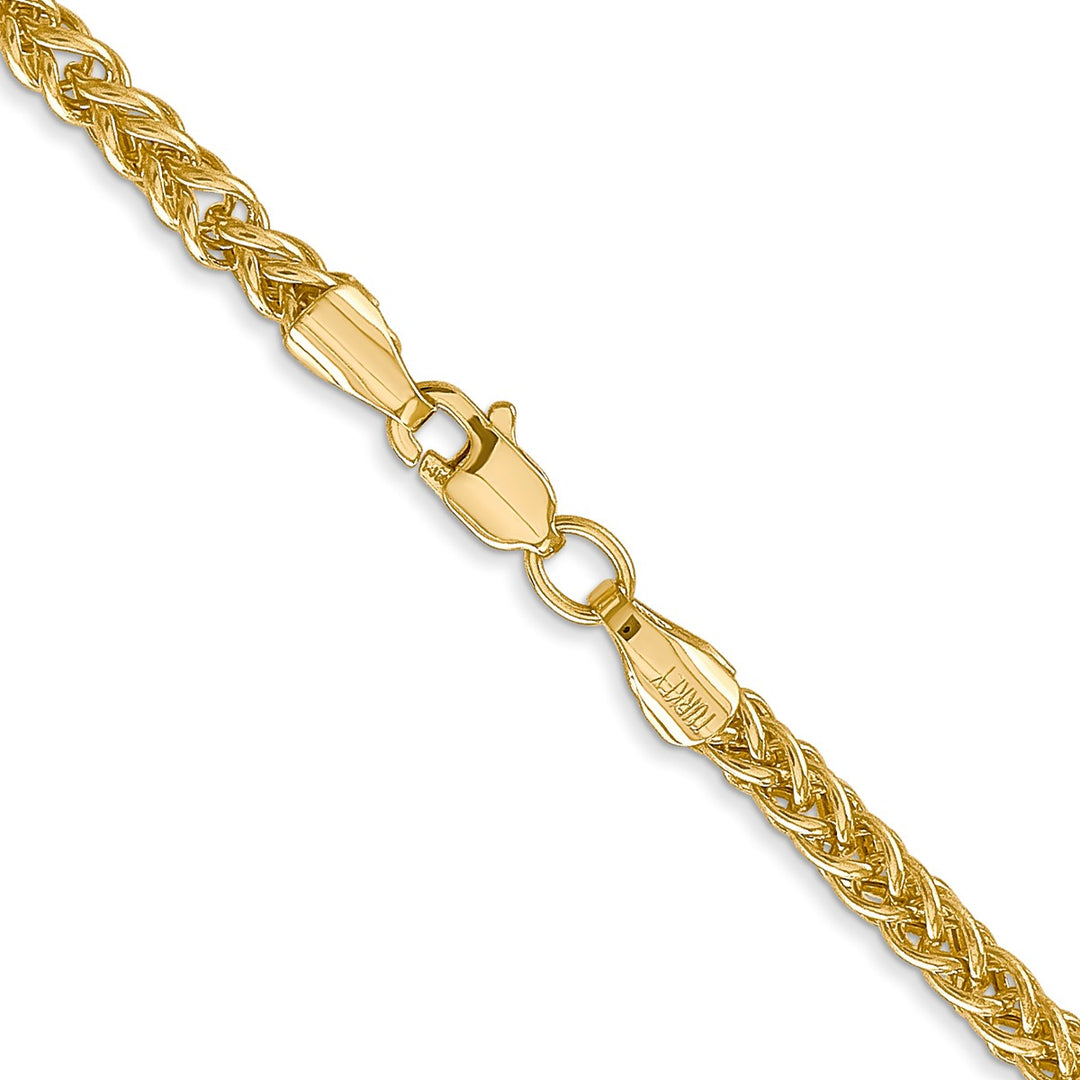 Gold 2.6mm Spiga (Wheat) Chain, 18